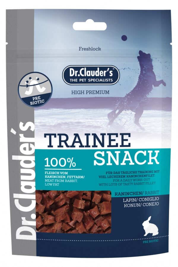 DR CLAUDER'S PERROS SNACK TRAINEE CONEJO 80G Snack de entrenamiento para perros